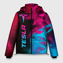 Куртка зимняя мужская Tesla - neon gradient: по-вертикали, цвет: 3D-черный