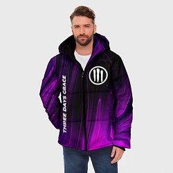 Куртка зимняя мужская Three Days Grace violet plasma, цвет: 3D-черный — фото 2