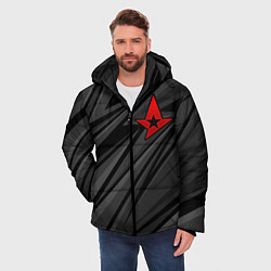 Куртка зимняя мужская Astralis - монохромный, цвет: 3D-красный — фото 2