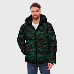 Куртка зимняя мужская Точечный камуфляжный узор Spot camouflage pattern, цвет: 3D-светло-серый — фото 2