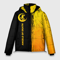 Куртка зимняя мужская Angels of Death - gold gradient: по-вертикали, цвет: 3D-черный