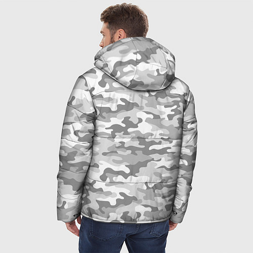 Мужская зимняя куртка Камуфляж серый / 3D-Светло-серый – фото 4