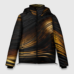 Куртка зимняя мужская Black gold waves, цвет: 3D-светло-серый