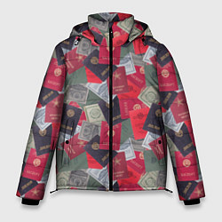 Куртка зимняя мужская Документы Советского Союза, цвет: 3D-черный