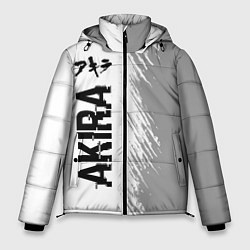 Куртка зимняя мужская Akira glitch на светлом фоне: по-вертикали, цвет: 3D-черный