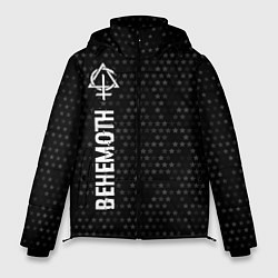 Куртка зимняя мужская Behemoth glitch на темном фоне: по-вертикали, цвет: 3D-черный