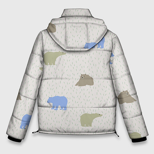 Мужская зимняя куртка Мишутки / 3D-Светло-серый – фото 2