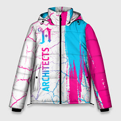 Куртка зимняя мужская Architects neon gradient style: по-вертикали, цвет: 3D-черный