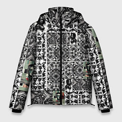 Куртка зимняя мужская Орнамент древних цивилизаций, цвет: 3D-черный