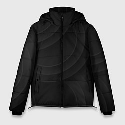 Куртка зимняя мужская Объемный паттерн c кругами, цвет: 3D-черный