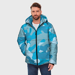 Куртка зимняя мужская Камуфляж военный синий, цвет: 3D-красный — фото 2