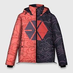 Куртка зимняя мужская EXO Clouds, цвет: 3D-красный