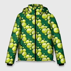 Куртка зимняя мужская Большой теннис - мячики, цвет: 3D-черный
