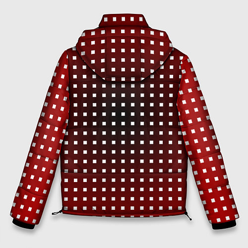 Мужская зимняя куртка Клеточки / 3D-Светло-серый – фото 2