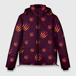 Куртка зимняя мужская Шрамы, цвет: 3D-черный