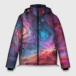 Куртка зимняя мужская На задворках вселенной, цвет: 3D-светло-серый