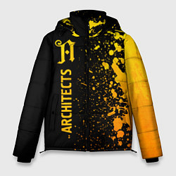 Куртка зимняя мужская Architects - gold gradient: по-вертикали, цвет: 3D-черный