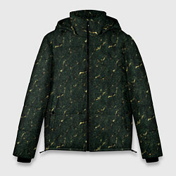 Куртка зимняя мужская Текстура зелёный мрамор, цвет: 3D-светло-серый