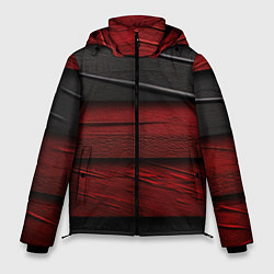 Мужская зимняя куртка Black red texture