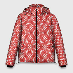 Куртка зимняя мужская Обережные Узоры - Орепей, цвет: 3D-черный