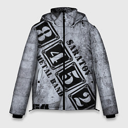 Куртка зимняя мужская 8452 metal band Саратов, цвет: 3D-светло-серый