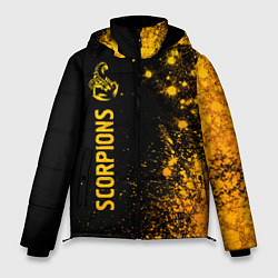 Мужская зимняя куртка Scorpions - gold gradient: по-вертикали
