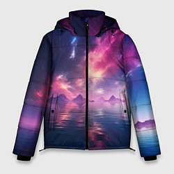 Куртка зимняя мужская Space and islands, цвет: 3D-черный