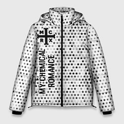 Куртка зимняя мужская My Chemical Romance glitch на светлом фоне: по-вер, цвет: 3D-черный