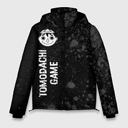Куртка зимняя мужская Tomodachi Game glitch на темном фоне: по-вертикали, цвет: 3D-черный