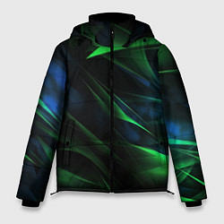 Куртка зимняя мужская Dark green background, цвет: 3D-черный