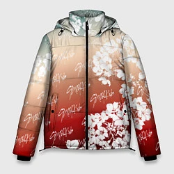 Куртка зимняя мужская Stray Kids flowers, цвет: 3D-черный