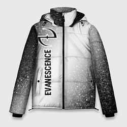Мужская зимняя куртка Evanescence glitch на светлом фоне: по-вертикали
