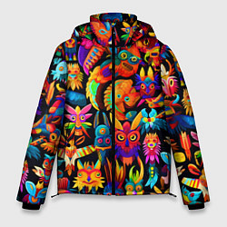 Куртка зимняя мужская Мифические монстрики, цвет: 3D-светло-серый