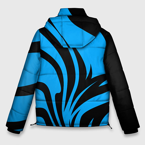 Мужская зимняя куртка Фольцваген - спокойный синий / 3D-Светло-серый – фото 2