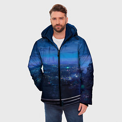 Куртка зимняя мужская Синий город, цвет: 3D-светло-серый — фото 2