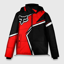 Куртка зимняя мужская Fox мотокросс - красный, цвет: 3D-черный