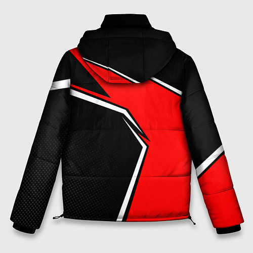 Мужская зимняя куртка Fox мотокросс - красный / 3D-Светло-серый – фото 2