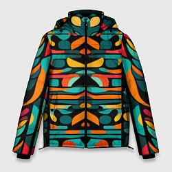 Мужская зимняя куртка Абстрактный красочный паттерн - мода