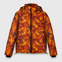 Мужская зимняя куртка Огненный узор