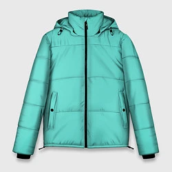 Куртка зимняя мужская Цвет Тиффани, цвет: 3D-черный