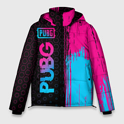 Мужская зимняя куртка PUBG - neon gradient: по-вертикали