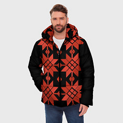 Куртка зимняя мужская Удмуртский - вертикаль black, цвет: 3D-черный — фото 2