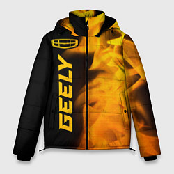 Мужская зимняя куртка Geely - gold gradient: по-вертикали