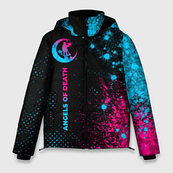 Куртка зимняя мужская Angels of Death - neon gradient: по-вертикали, цвет: 3D-черный