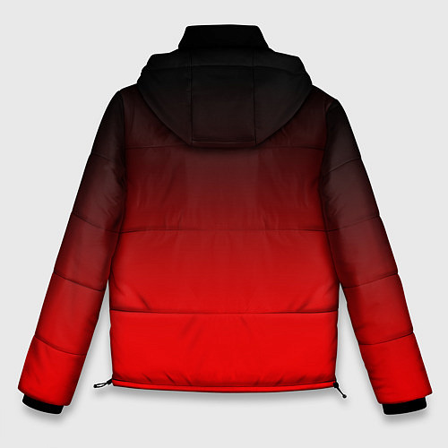 Мужская зимняя куртка Градиент: от черного до ярко-красного / 3D-Светло-серый – фото 2