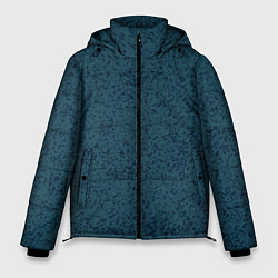 Куртка зимняя мужская Серо-синяя текстура, цвет: 3D-черный