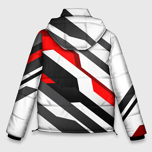 Мужская зимняя куртка Mass effect - white uniform n7 / 3D-Светло-серый – фото 2