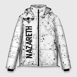 Мужская зимняя куртка Nazareth glitch на светлом фоне: по-вертикали