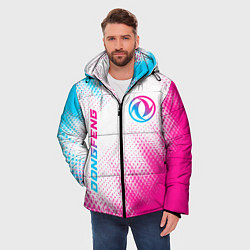 Куртка зимняя мужская Dongfeng neon gradient style: надпись, символ, цвет: 3D-черный — фото 2