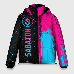 Мужская зимняя куртка Sabaton - neon gradient: по-вертикали